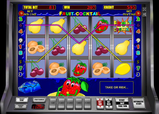 Игровой автомат Fruit Cocktail - классика слотов онлайн казино Вулкан Удачи